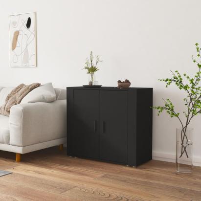 Servantă, negru, 80x33x70 cm, lemn prelucrat GartenMobel Dekor