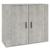 Servantă, gri beton, 80x33x70 cm, lemn prelucrat GartenMobel Dekor