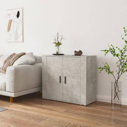 Servantă, gri beton, 80x33x70 cm, lemn prelucrat GartenMobel Dekor