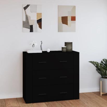 Servantă, negru, 80x33x70 cm, lemn prelucrat GartenMobel Dekor
