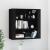 Dulap de perete, negru, 80x33x80 cm, lemn prelucrat GartenMobel Dekor
