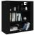Dulap de perete, negru, 80x33x80 cm, lemn prelucrat GartenMobel Dekor
