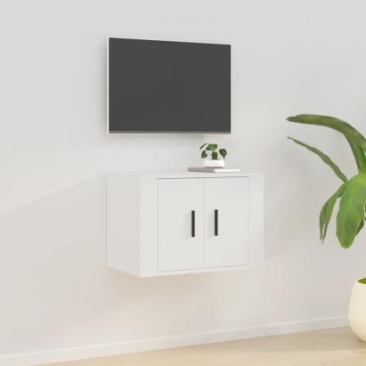 Dulap TV cu montaj pe perete, alb, 57x34,5x40 cm GartenMobel Dekor