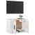 Dulap TV montat pe perete, alb extralucios, 57x34,5x40 cm GartenMobel Dekor