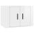Dulap TV montat pe perete, alb extralucios, 57x34,5x40 cm GartenMobel Dekor