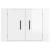 Dulap TV montat pe perete, alb extralucios, 57x34,5x40 cm GartenMobel Dekor