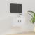 Dulap TV montat pe perete, alb extralucios, 57x34,5x40 cm GartenMobel Dekor