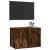 Dulap TV montat pe perete, stejar fumuriu, 57x34,5x40 cm GartenMobel Dekor