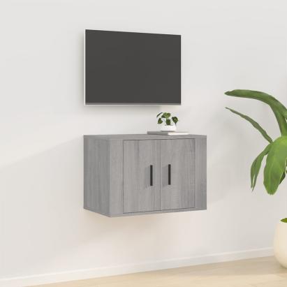 Dulap TV montat pe perete, gri sonoma, 57x34,5x40 cm GartenMobel Dekor