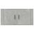 Dulap TV montat pe perete, gri beton, 80x34,5x40 cm GartenMobel Dekor