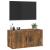 Dulap TV montat pe perete, stejar fumuriu, 80x34,5x40 cm GartenMobel Dekor