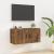 Dulap TV montat pe perete, stejar fumuriu, 80x34,5x40 cm GartenMobel Dekor