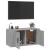 Dulap TV montat pe perete, gri sonoma, 80x34,5x40 cm GartenMobel Dekor