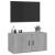 Dulap TV montat pe perete, gri sonoma, 80x34,5x40 cm GartenMobel Dekor