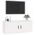 Dulap TV montat pe perete, alb, 100x34,5x40 cm GartenMobel Dekor