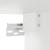 Dulapuri TV montate pe perete, 2 buc., alb, 40x34,5x40 cm GartenMobel Dekor