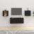 Dulapuri TV montate pe perete, 2 buc., negru, 40x34,5x40 cm GartenMobel Dekor