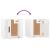 Dulap TV montat pe perete, alb extralucios, 40x34,5x40 cm GartenMobel Dekor