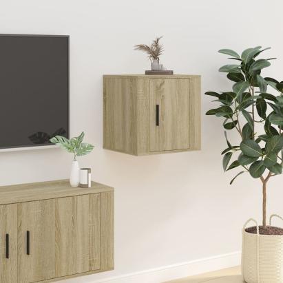 Dulap TV montat pe perete, stejar sonoma, 40x34,5x40 cm GartenMobel Dekor