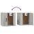 Dulap TV montat pe perete, gri beton, 40x34,5x40 cm GartenMobel Dekor