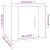 Dulap TV montat pe perete, gri beton, 40x34,5x40 cm GartenMobel Dekor
