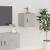Dulapuri TV montate pe perete, 2 buc., gri beton, 40x34,5x40 cm GartenMobel Dekor