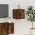 Dulap TV montat pe perete, stejar fumuriu, 40x34,5x40 cm GartenMobel Dekor