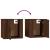 Dulap TV montat pe perete, stejar maro, 40x34,5x40 cm GartenMobel Dekor
