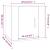 Dulap TV montat pe perete, stejar maro, 40x34,5x40 cm GartenMobel Dekor