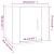 Dulapuri TV montate pe perete 2 buc. stejar maro 40x34,5x40 cm GartenMobel Dekor