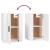 Dulapuri TV montate pe perete, 2 buc., alb, 40x34,5x60 cm GartenMobel Dekor