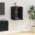 Dulap TV montat pe perete, negru, 40x34,5x60 cm GartenMobel Dekor