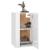 Dulapuri TV montaj perete 2 buc. alb extralucios 40x34,5x60 cm GartenMobel Dekor
