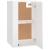 Dulapuri TV montaj perete 2 buc. alb extralucios 40x34,5x60 cm GartenMobel Dekor