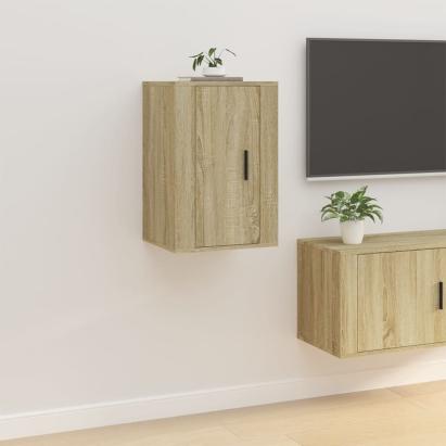 Dulap TV montat pe perete, stejar sonoma, 40x34,5x60 cm GartenMobel Dekor