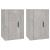 Dulapuri TV montate pe perete, 2 buc., gri beton, 40x34,5x60 cm GartenMobel Dekor
