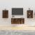 Dulapuri TV montaj pe perete 2 buc stejar fumuriu 40x34,5x60 cm GartenMobel Dekor