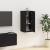 Dulap TV montat pe perete, negru, 40x34,5x80 cm GartenMobel Dekor