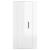 Dulap TV montat pe perete, alb extralucios, 40x34,5x80 cm GartenMobel Dekor