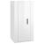 Dulap TV montat pe perete, alb extralucios, 40x34,5x80 cm GartenMobel Dekor