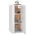 Dulap TV montat pe perete, alb extralucios, 40x34,5x80 cm GartenMobel Dekor