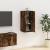 Dulap TV montat pe perete, stejar fumuriu, 40x34,5x80 cm GartenMobel Dekor