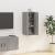 Dulap TV montat pe perete, gri sonoma, 40x34,5x80 cm GartenMobel Dekor