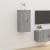 Dulap TV montat pe perete, gri sonoma, 40x34,5x80 cm GartenMobel Dekor