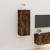 Dulap TV montat pe perete, stejar fumuriu, 40x34,5x100 cm GartenMobel Dekor
