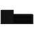 Pantofar, negru, 130x35x54 cm, lemn prelucrat GartenMobel Dekor