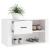Pantofar, alb, 80x35x45 cm, lemn compozit GartenMobel Dekor