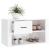 Pantofar, alb extralucios, 80x35x45 cm, lemn compozit GartenMobel Dekor