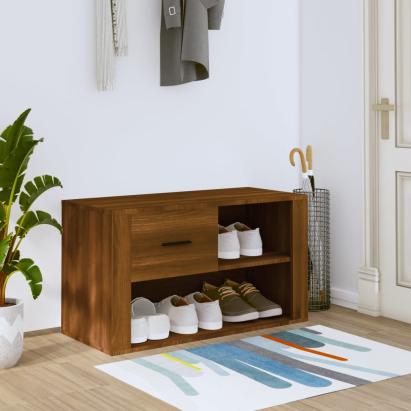 Pantofar, stejar maro, 80x35x45 cm, lemn compozit GartenMobel Dekor