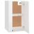 Dulap TV montat pe perete, alb extralucios, 40x34,5x60 cm GartenMobel Dekor